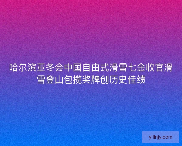 哈尔滨亚冬会中国自由式滑雪七金收官滑雪登山包揽奖牌创历史佳绩 哈尔滨亚冬会中国自由式滑雪七金收官滑雪登山包揽奖牌创历史佳绩