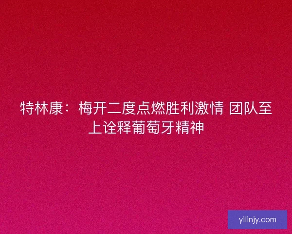 特林康：梅开二度点燃胜利激情 团队至上诠释葡萄牙精神
